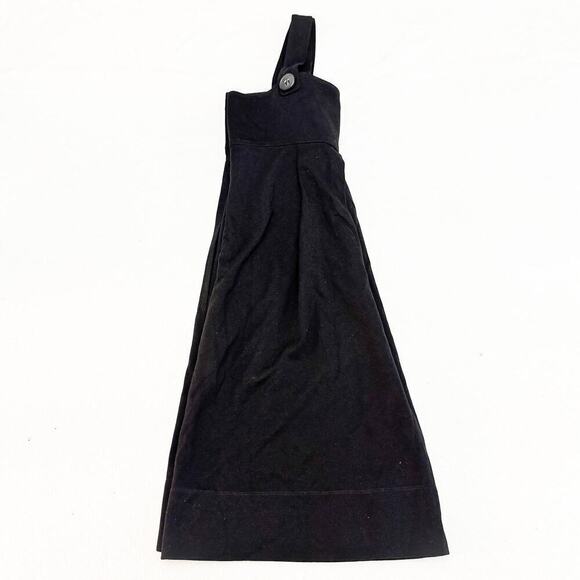 Theory Little Black Strap Sleeveless Dress Pockets Button Detail Size Small - Picture 6 of 6